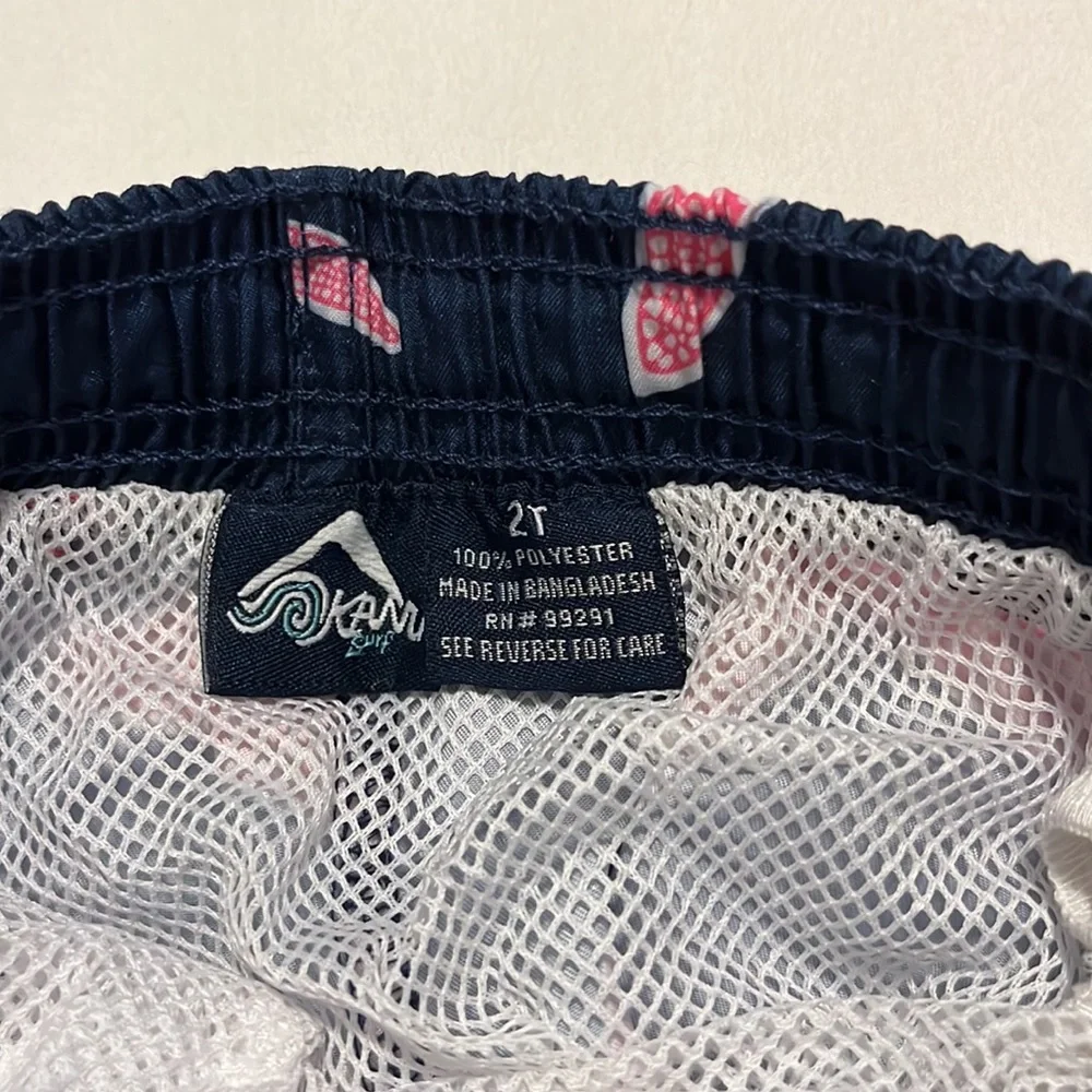 Kanu Surf navy/pink starfish swim trunks